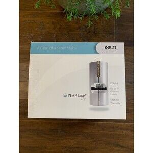 K-Sun PEARLabel 270 DPI Label Maker USB Power Cord Charger Supply Cartridge Blck